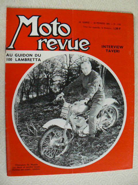 MOTO REVUE  N° 1728 : AU GUIDON DU 100 LAMBRETTA  /INTERWIEW TAVERI