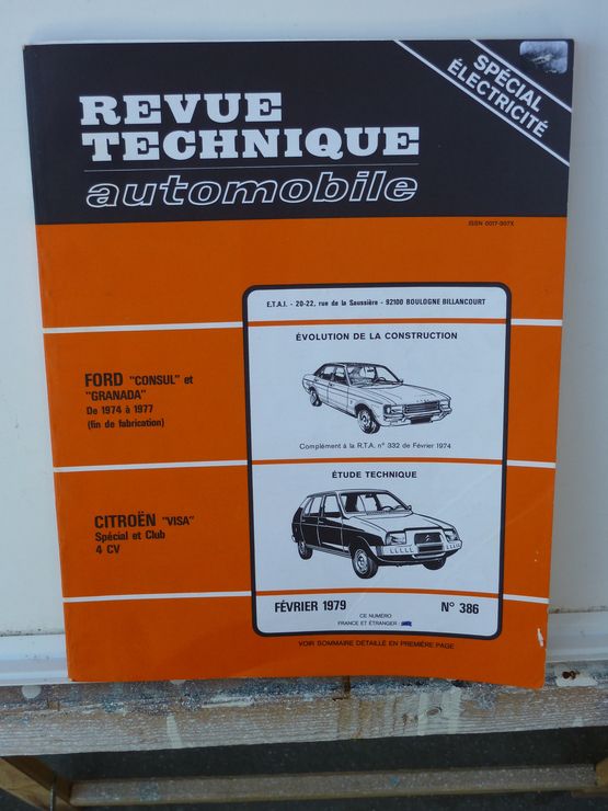 Revue Technique Automobile  N° 386 : CITROEN VISA
