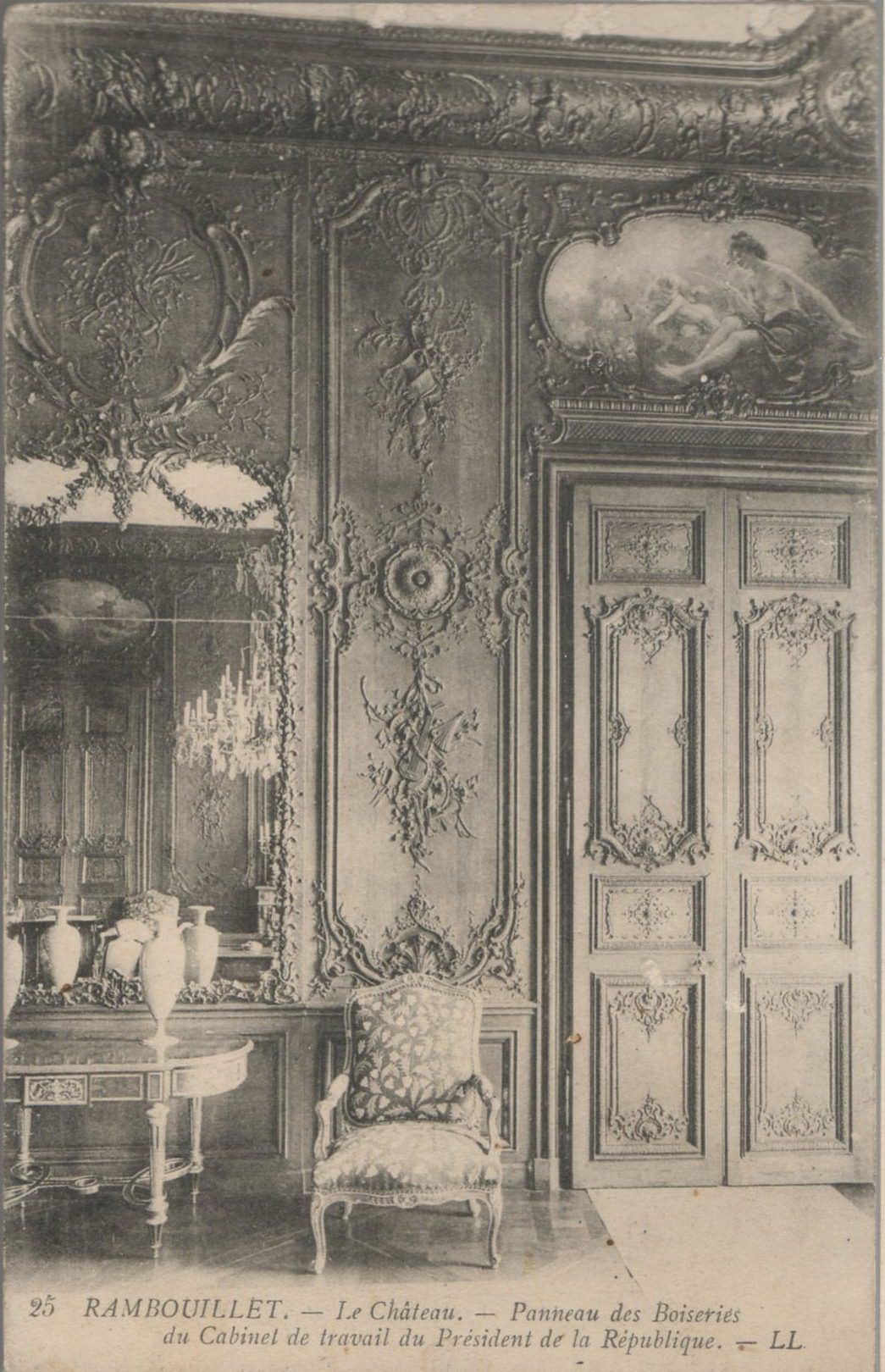 Rambouillet - Château Boiseries du Cabinet du Président