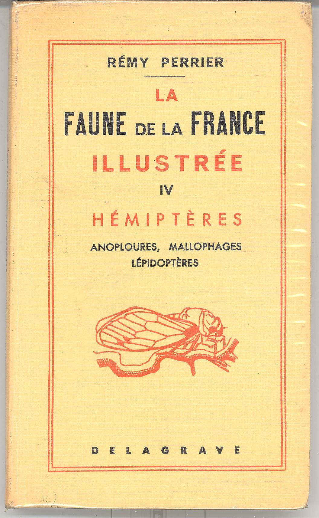 LA FAUNE DE LA France ILLUSTREE IV - HEMIPTERES