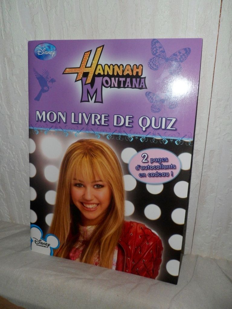 hannah montana "mon livre de quizz "