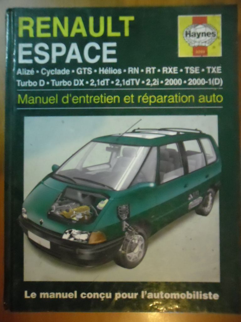 MANUEL D ENTRETIEN RENAULT ESPACE 3209