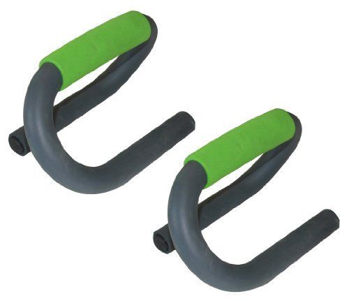 Schildkrt Fitness Push-Up Bars Poignées de pompe Vert-Citron/Charbon