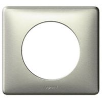 Plaque Céliane Métal 1 poste - finition Titane