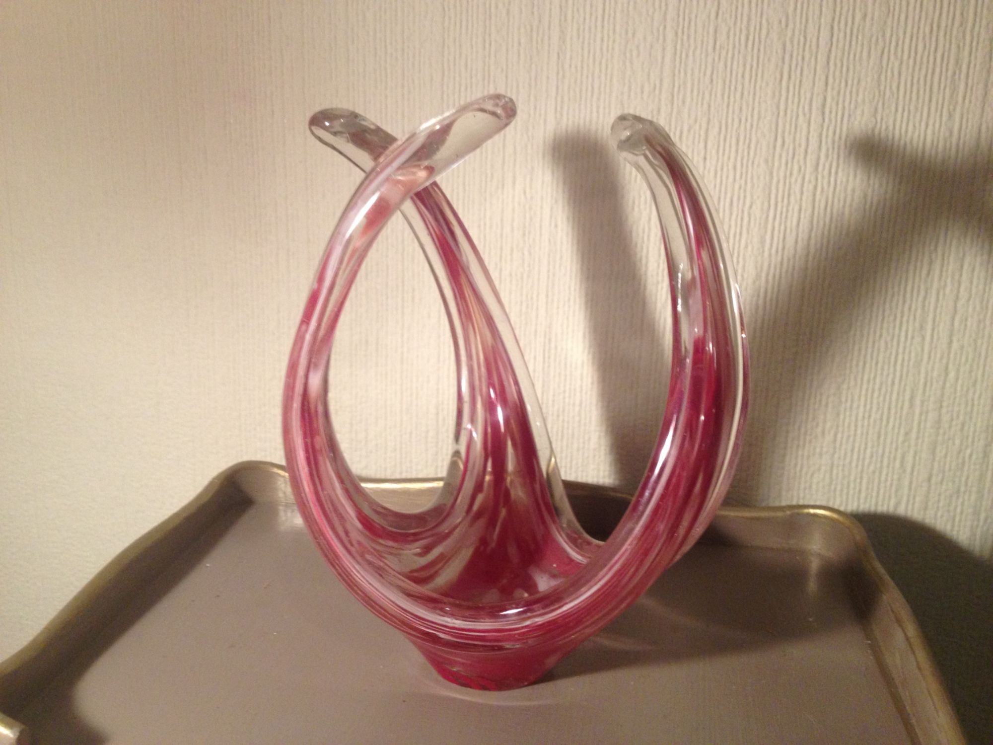 coupe  vide poche en cristal  année 50