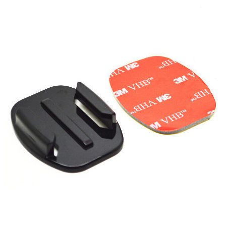 Support pour GOPRO Plat - 1 Fixation - Go Pro flat fixation + 3M Sticker