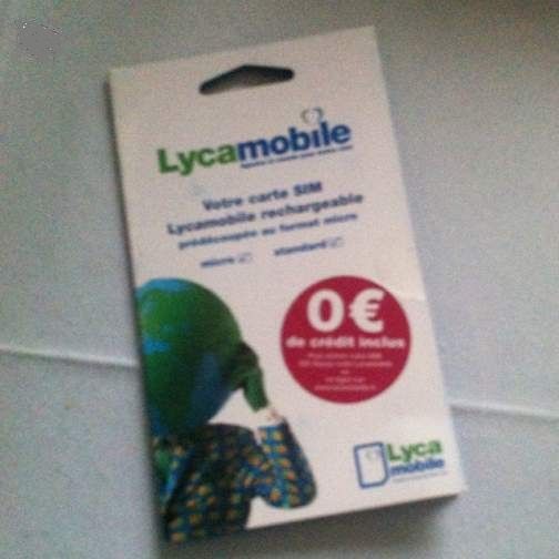 Lycamobile carte sim