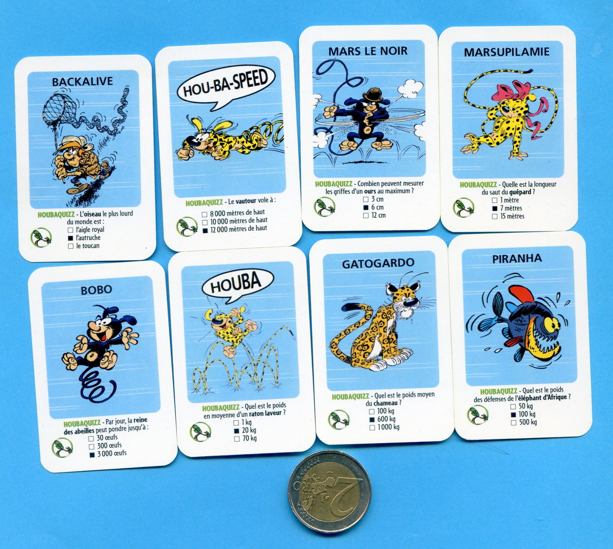 8 CARTES  MARSUPILAMI