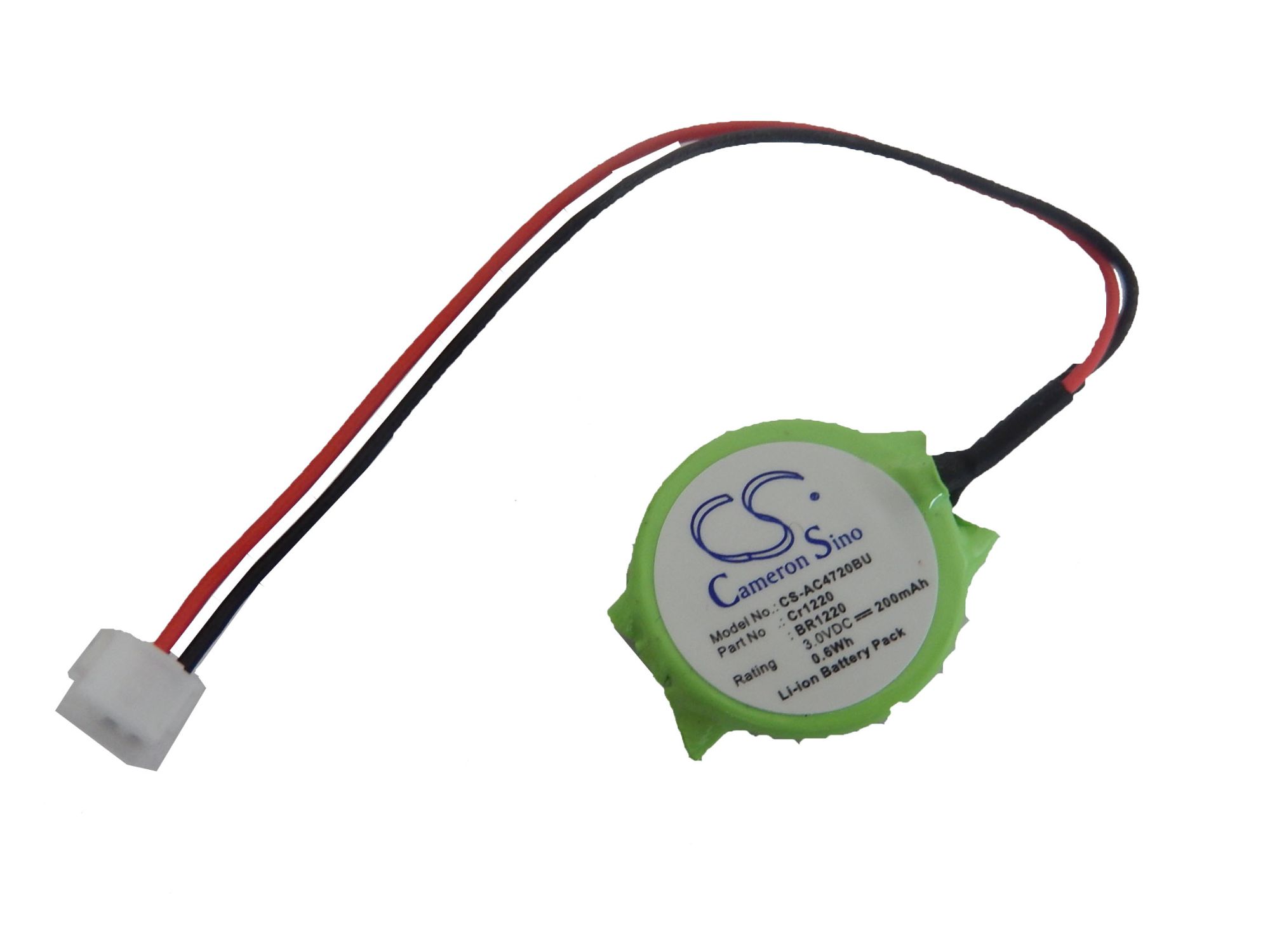 vhbw Batterie Bios 200mAh (3V) pour notebook Acer Aspire 4720, 4720z remplace BR1220, CR1220.