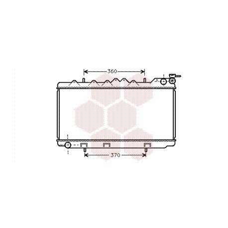 Radiateur Moteur pour Nissan Sunny version : 2.0i 16V de 1990 à 1995