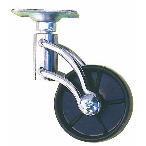 Roulette de meuble design noir, roue en polypropylène GUITEL