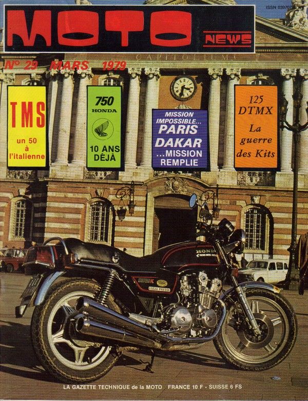 Moto News 29 . Mars 1979 . TMS 50 . Honda CB 750 K . Préparation Yamaha 125 DTMX .