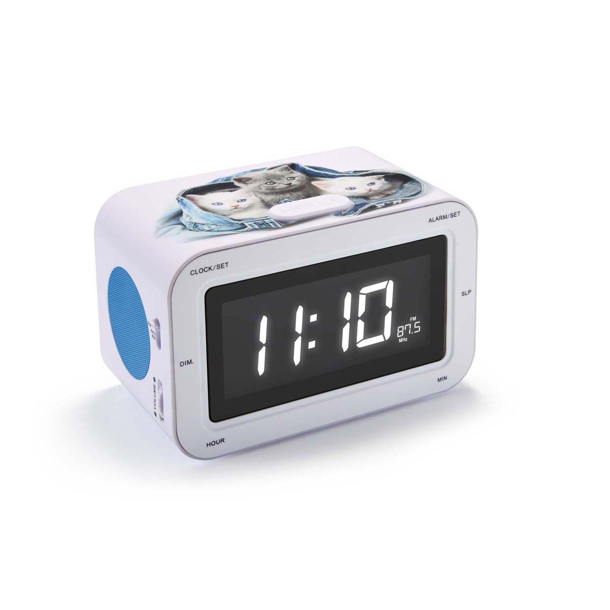 RADIO RÉVEIL DOUBLE ALARME MOTIF CHATON - BIGBEN INTERACTIVE RR30 CATS 2