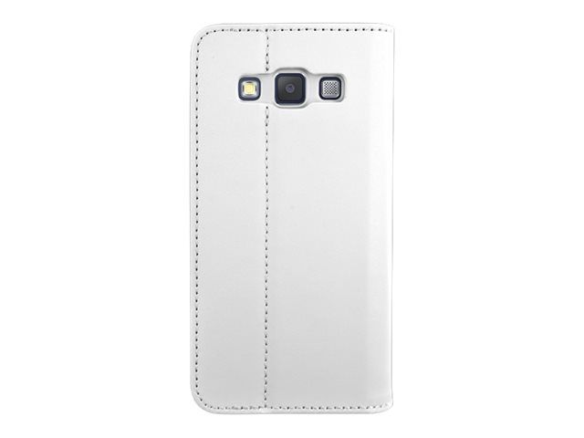 BigBen Interactive Folio - Étui à rabat pour téléphone portable - imitation cuir - blanc cassé - pour Samsung Galaxy A3