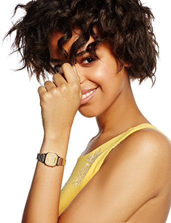 Casio - LA670WGA-9DF - Vintage - Montre Femme - Quartz Digital - Cadran LCD - Bracelet Acier plaqué Doré