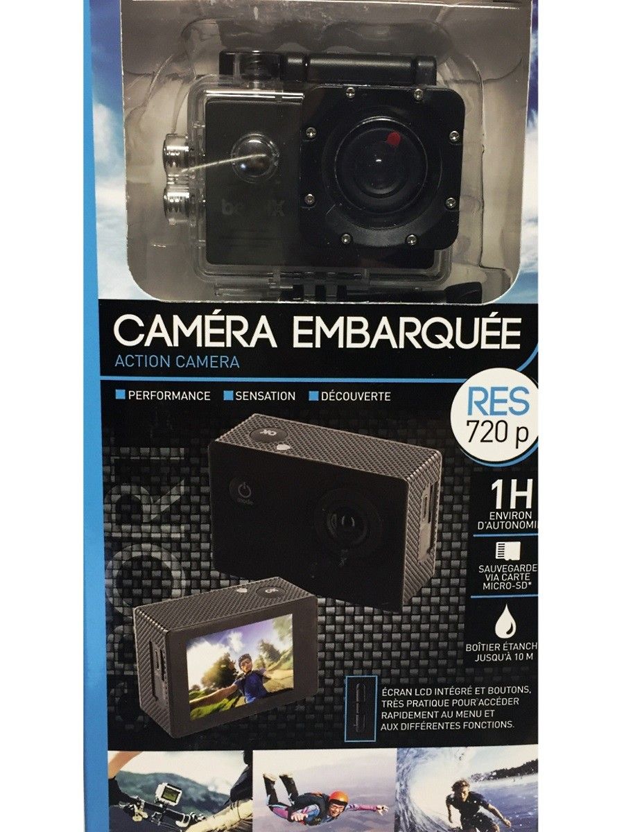 Caméra Embarquée 720P étanche MICRO-SD - Accessoires Sport Voyage