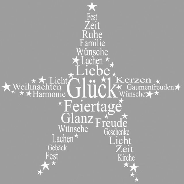 Tampon en bois Étoile Noël 7x7 cm -