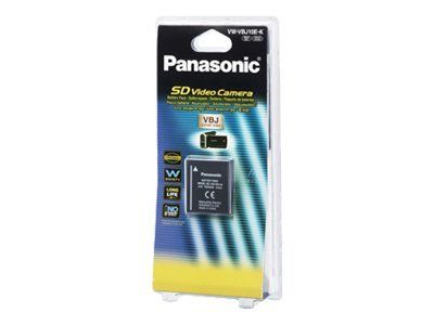Panasonic VW-VBJ10E-K - Batterie de caméscope Li-Ion 1000 mAh - pour Panasonic HM-TA1, TA1A, TA1EB-A, TA1EB-H, TA1EB-V, TA1EB-W, TA1EG-H, TA1H, TA1R, TA1V