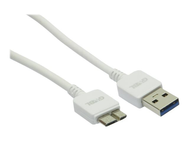 G&BL Premium Line - Câble USB - USB type A (M) pour Micro-USB de type B (M) - USB 3.0 - 1 m - blanc