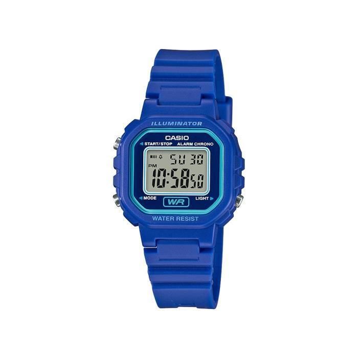 Casio Montre Bleu Digital Femmes Casio Collection LA-20WH-2AEF