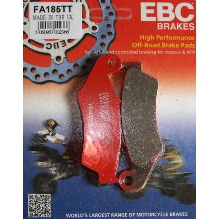 COMPATIBLE TRANSALP / AFRICA TWIN / 125 XLR / 650 KLX - PLAQUETTE FREIN AVANT EBC / FA185TT