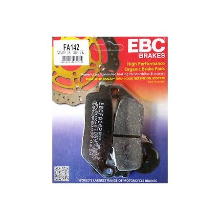 HONDA HORNET / 600 CBR F / SEVEN FIFTY - PLAQUETTE FREIN AVANT EBC / FA142 X2
