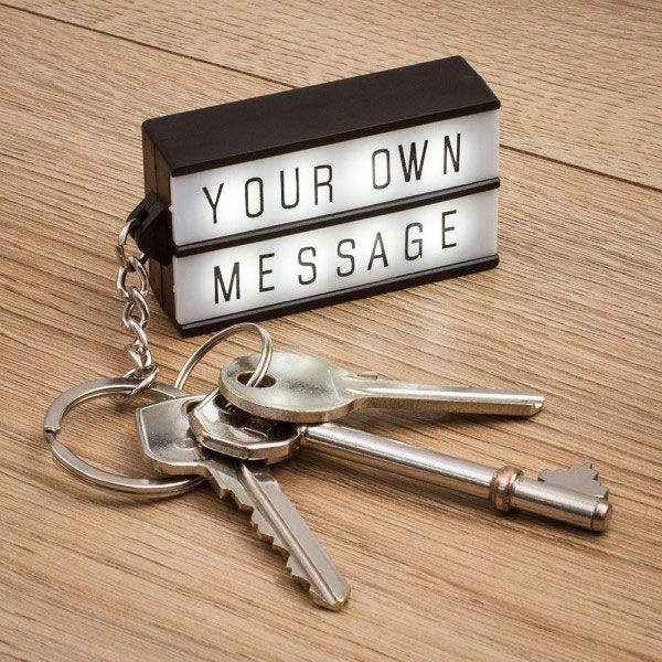 Porte-Clés LightBox - Affiche Lumineuse à LED Retro