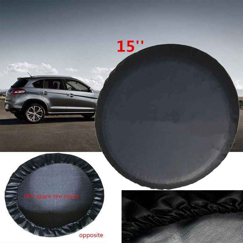 Fr Stock Housse Bâche Cache Noir Pr 15'' Roue De Secours Sauveur Pneu Cache Protection