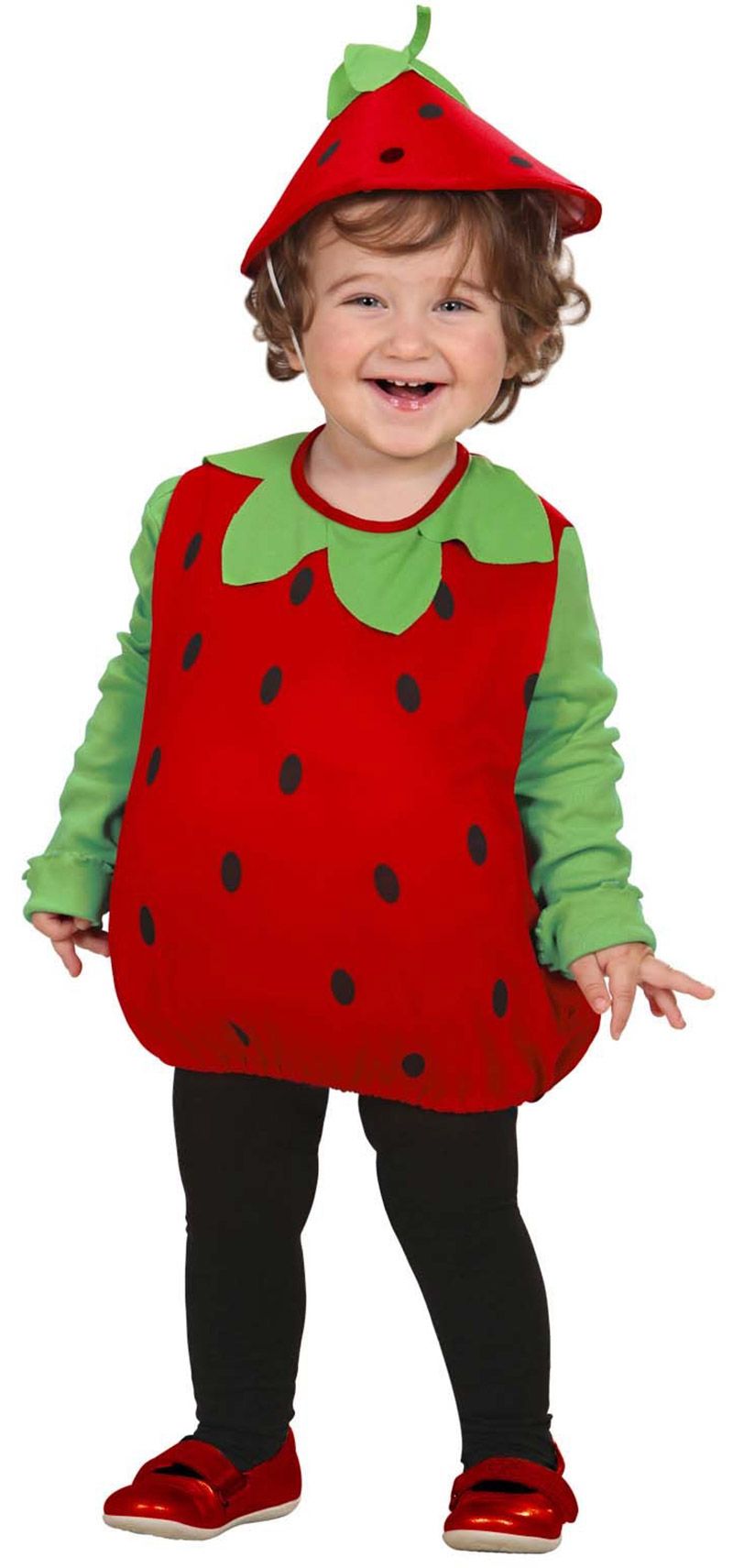 Déguisement fraise fille 1 à 3 ans