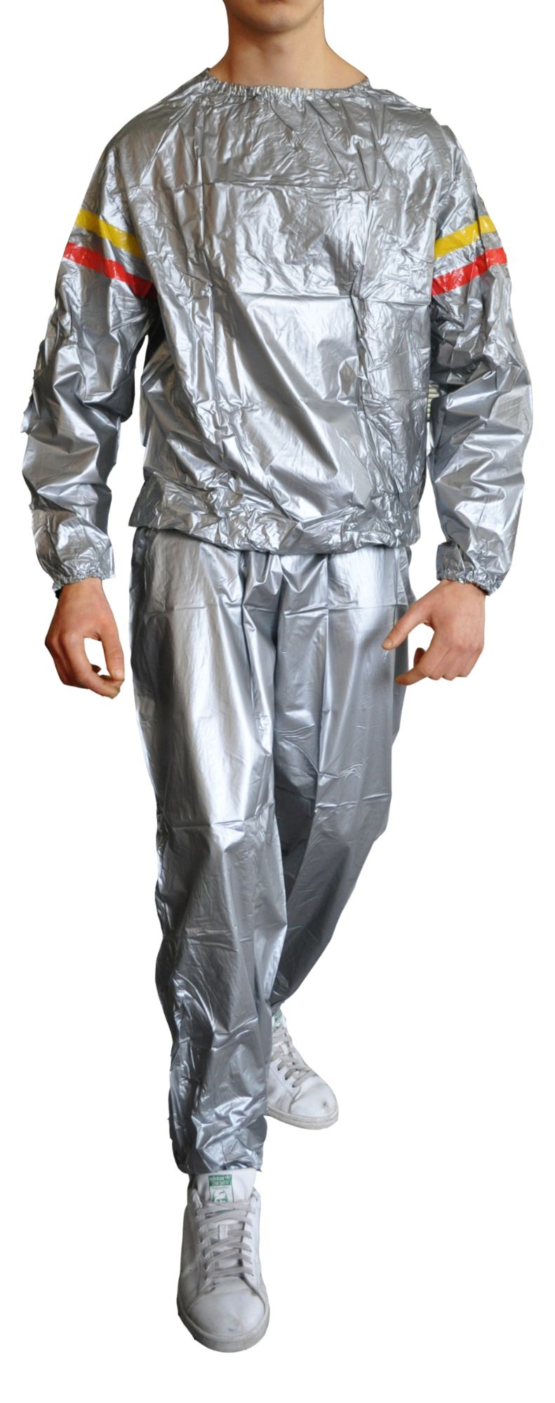 Holisane Ensemble Blouson + Pantalon Sauna Minceur PVC Taille L
