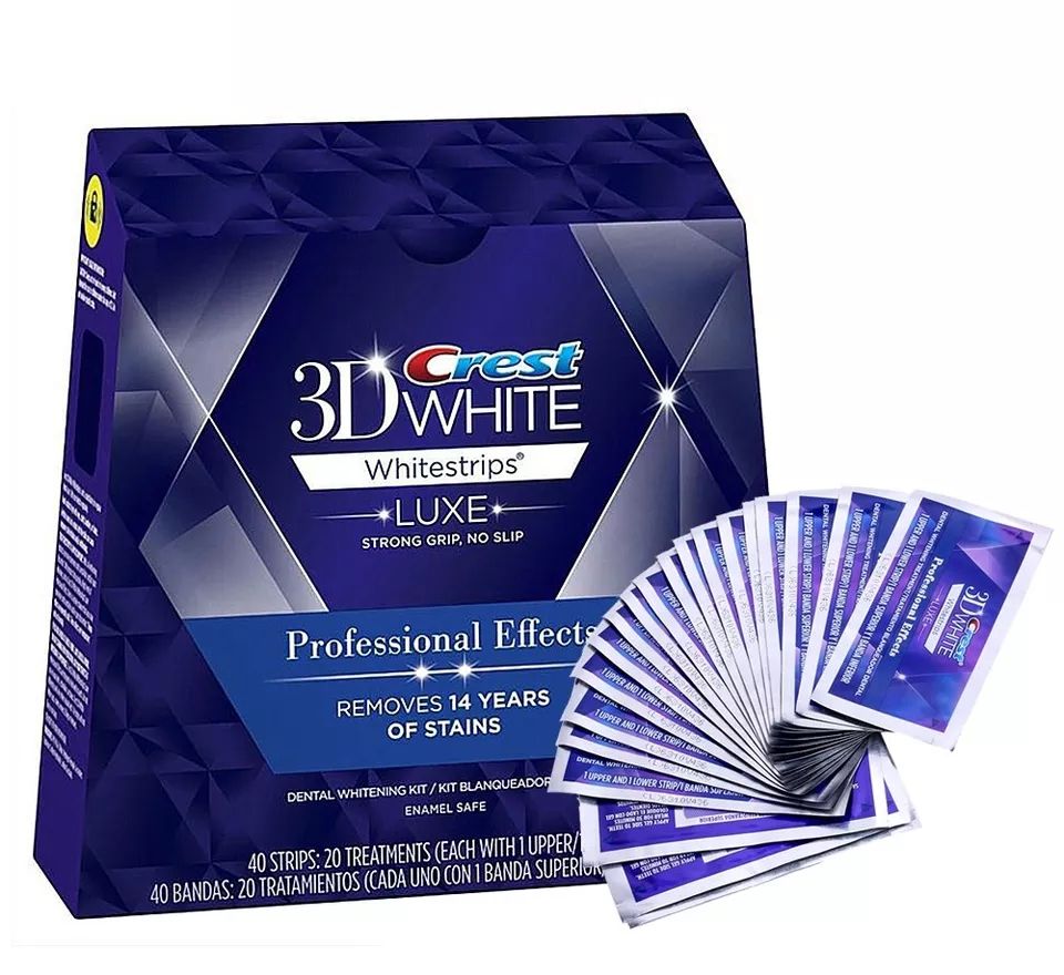 Crest 3D White Whitestrips Luxe - Bandes de blanchiment dentaire effet professionnel - Traitement 20 Jours