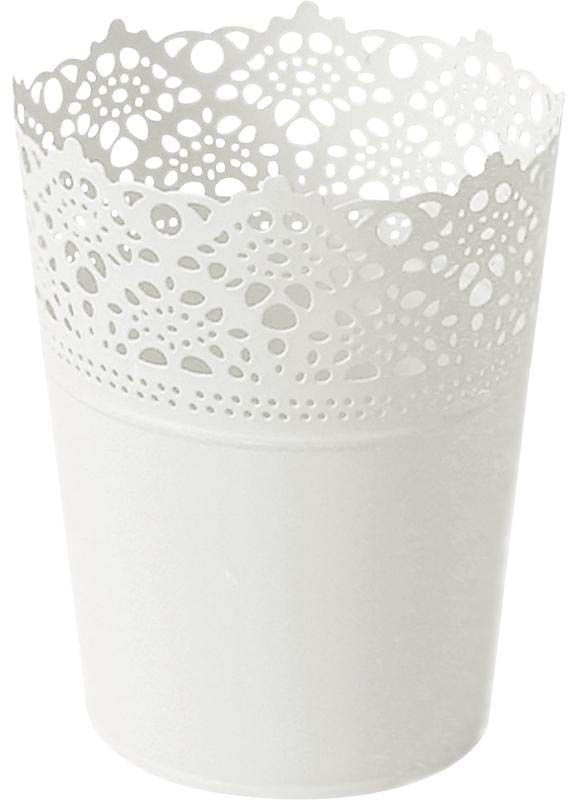 Cache pot en métal laqué fantaisie