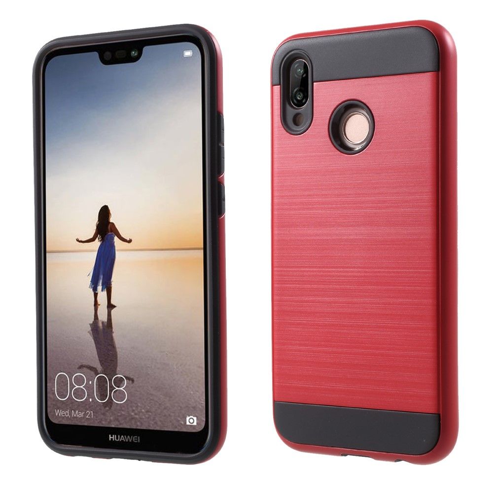Coque hybride P20-LITE renforcée coloris rouge