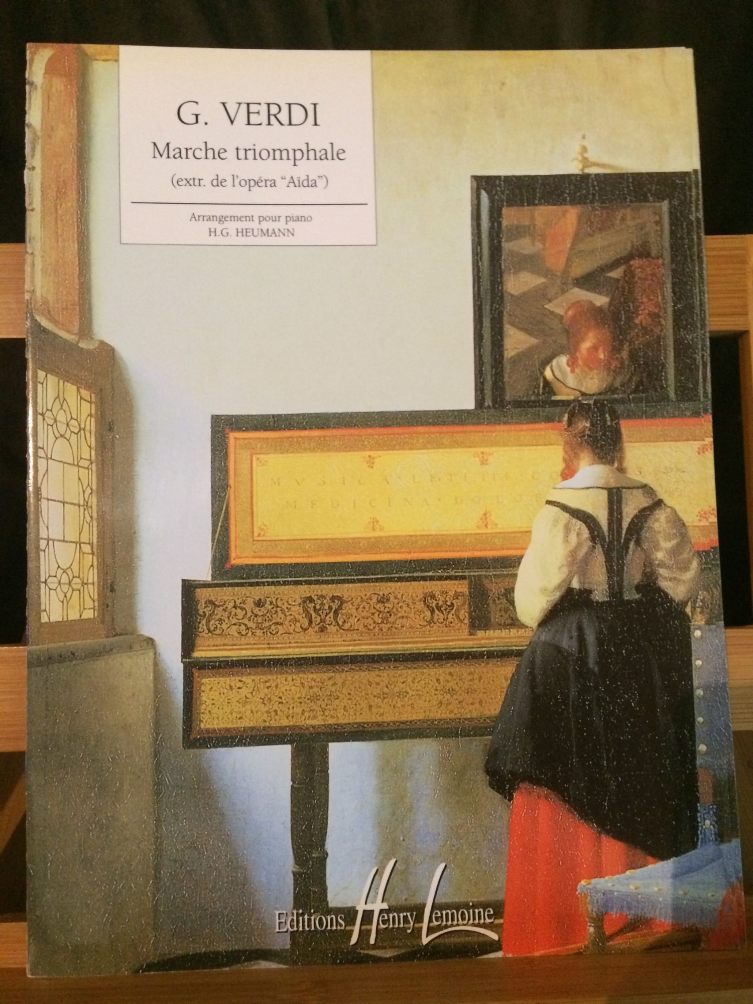 Verdi Marche triomphale Aïda partition piano Heumann éditions Lemoine