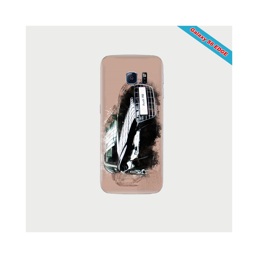 Coque Portefeuille Galaxy S6 Fan d'Audi A8 dessin