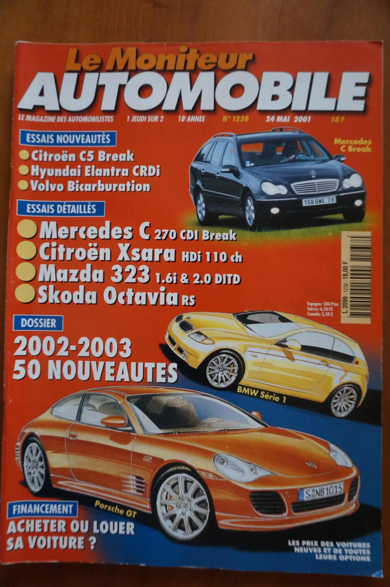 Le Moniteur Automobile 1238 - CITROËN XSARA HDi 110 ch - MERCEDES C270 CDI BREAK - SKODA OCTAVIA RS