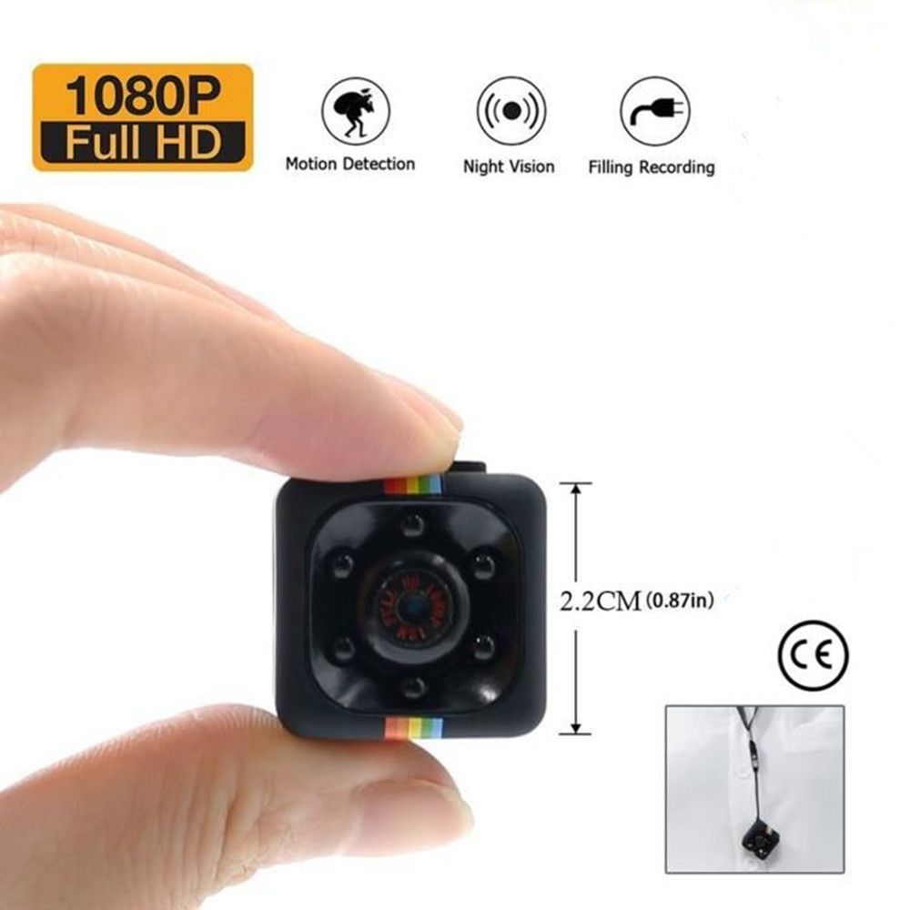 Caméra espion cachée 1080P HD Portable avec sécurité nocturne et détection de mouvement