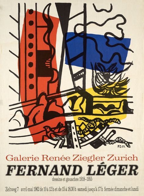 Affiche zurich galerie leger
