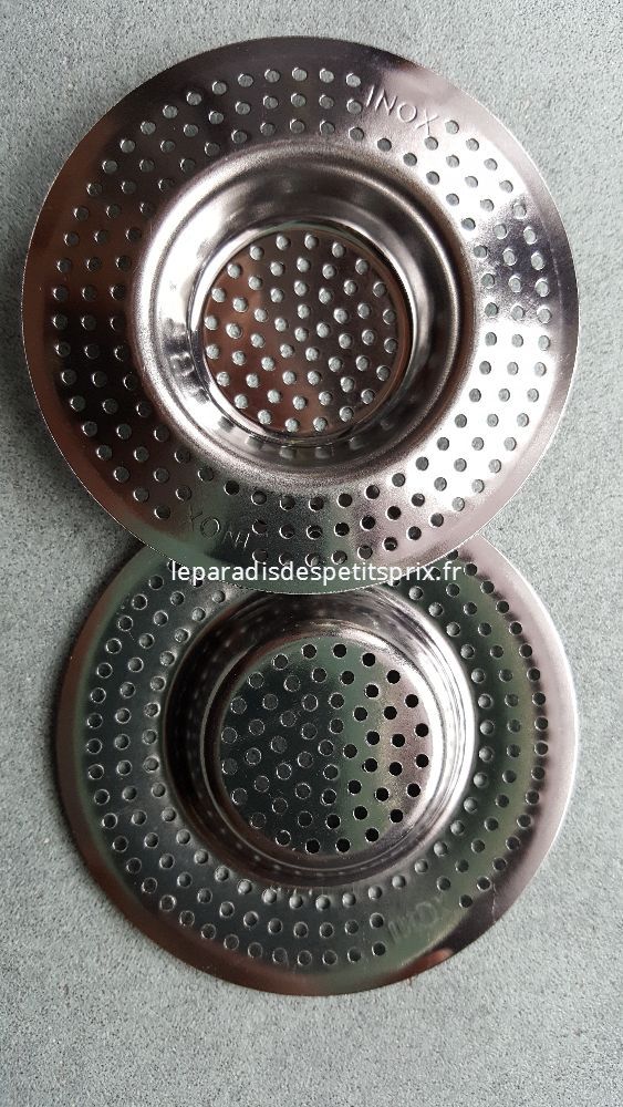 2 Grilles d'évier en Inox 7 cm
