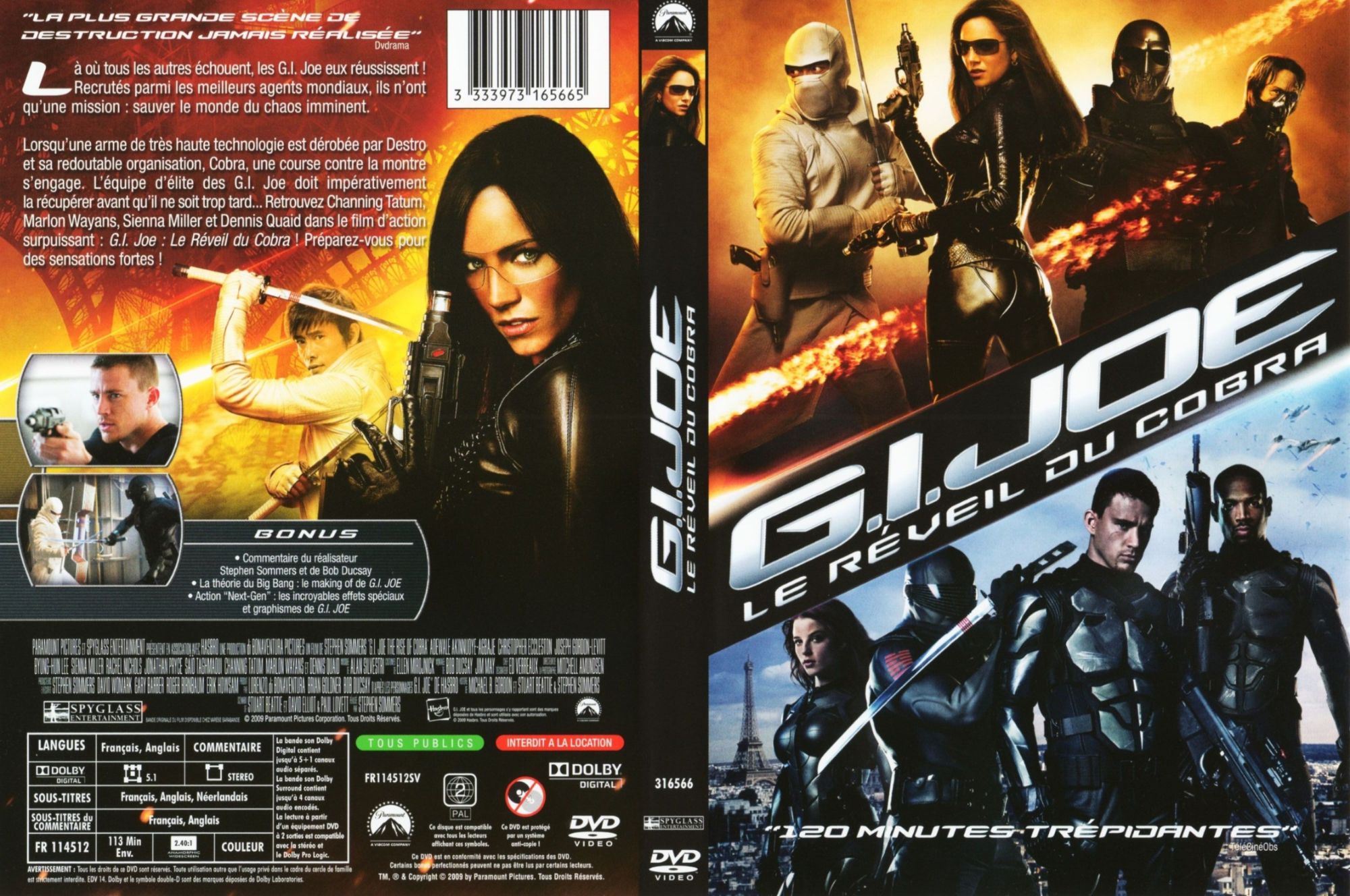 jaquette dvd - gi.joe : le réveil du cobra