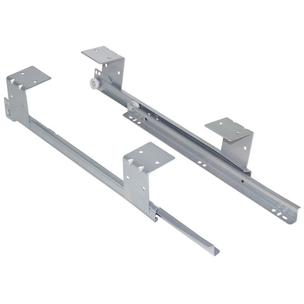 Coulisses porte-clavier à galets en acier