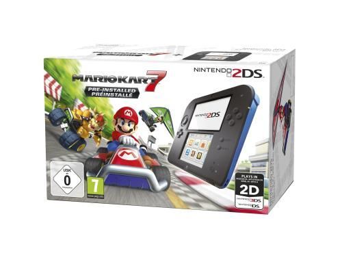 Nintendo 2DS Mario Kart 7 noir, bleu