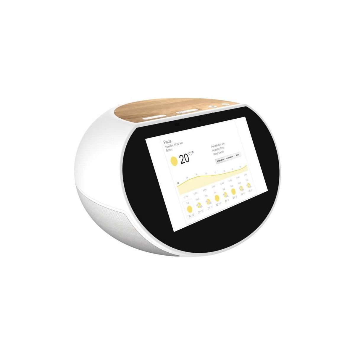 ARCHOS Enceinte intelligente Hello 5 - 5 - 2 Go de RAM - Android 8.0 OREO - 16 Go - WIFI / Bluetooth