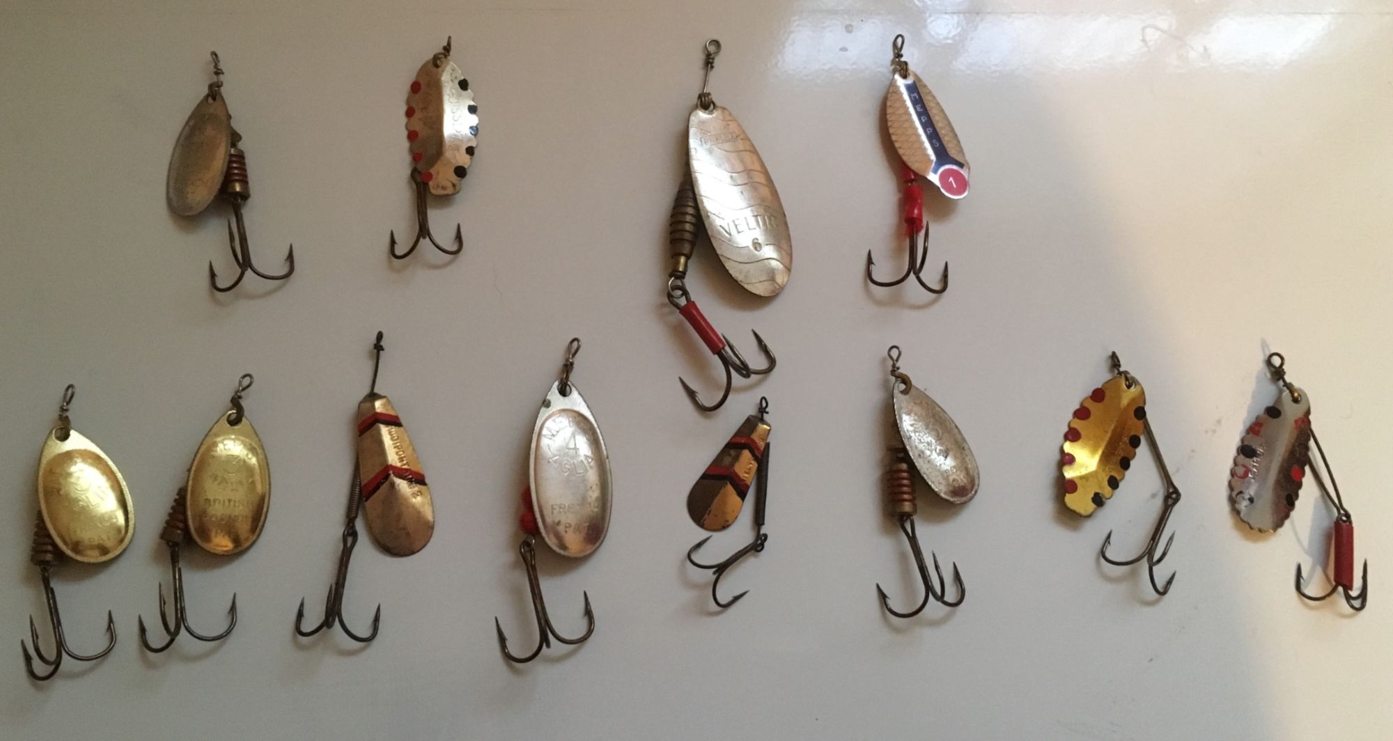 Lot de leurres années 1960