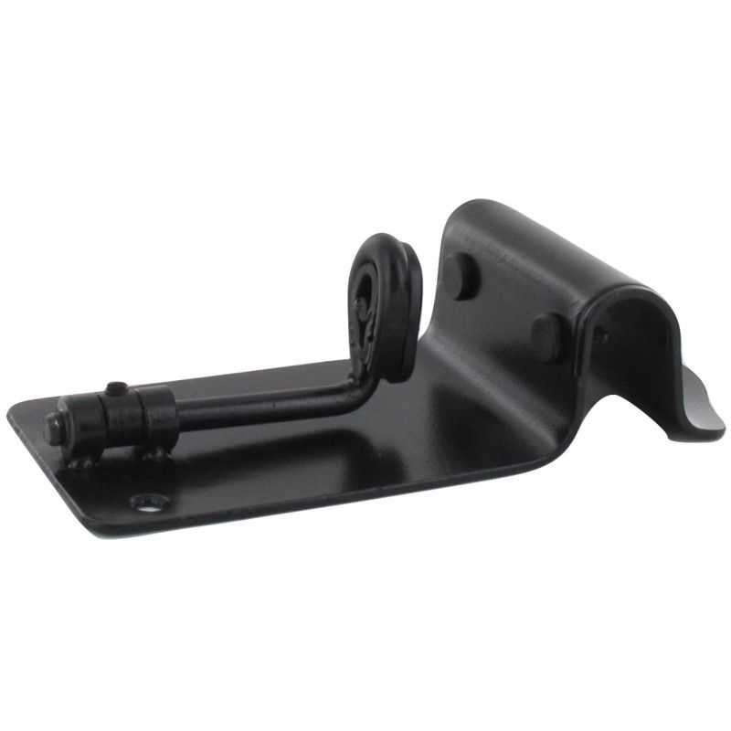 Sabot de portail à butée réglable epoxy noir de 25 à 50mm