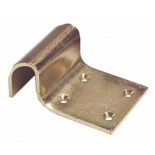 Sabot de portail noir à visser - saillie de 55 mm BRICOZOR