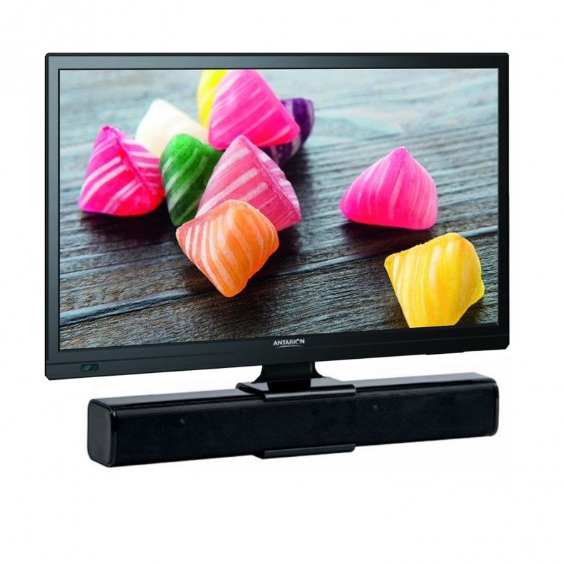 Pack ANTARION TV LED 22" 55cm Téléviseur 4K + Barre de Son Compact Bluetooth