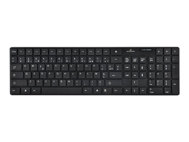 BLUESTORK Silent Office Pack - Ensemble clavier et souris - sans fil - Français