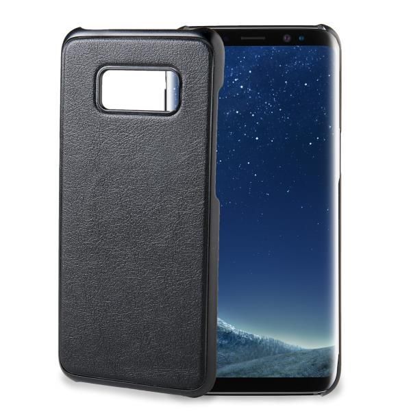 Celly Ghost Cover GHOSTCOVER691BK - Coque de protection pour téléphone portable - polycarbonate - noir - pour Samsung Galaxy S8+