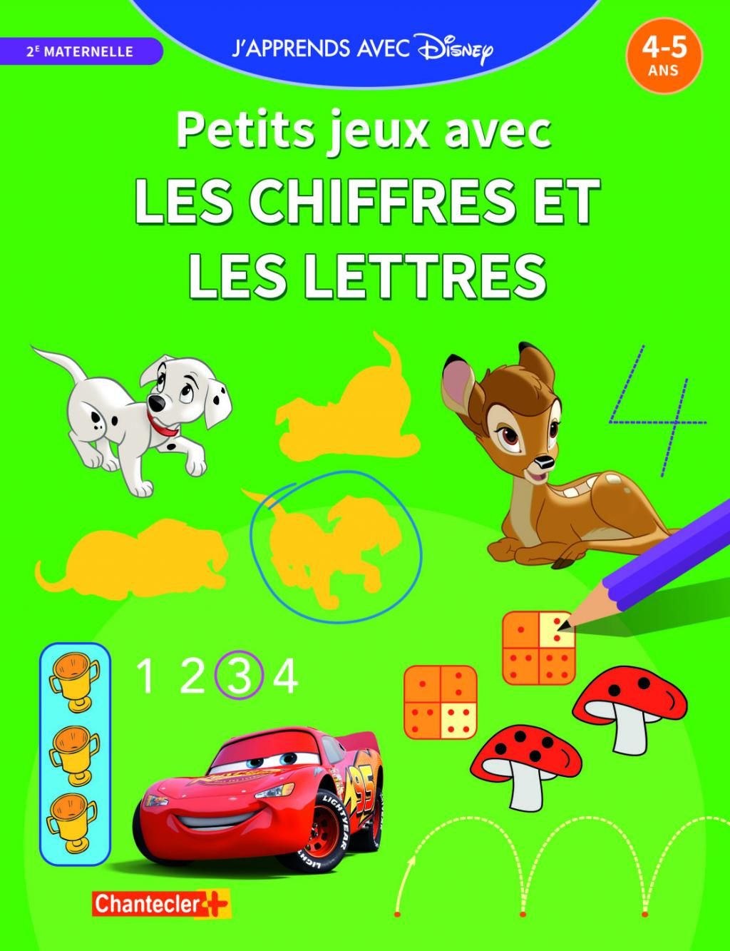 J'apprends avec Disney - Petits jeux - Chiffres et lettres - (4-5 ans)